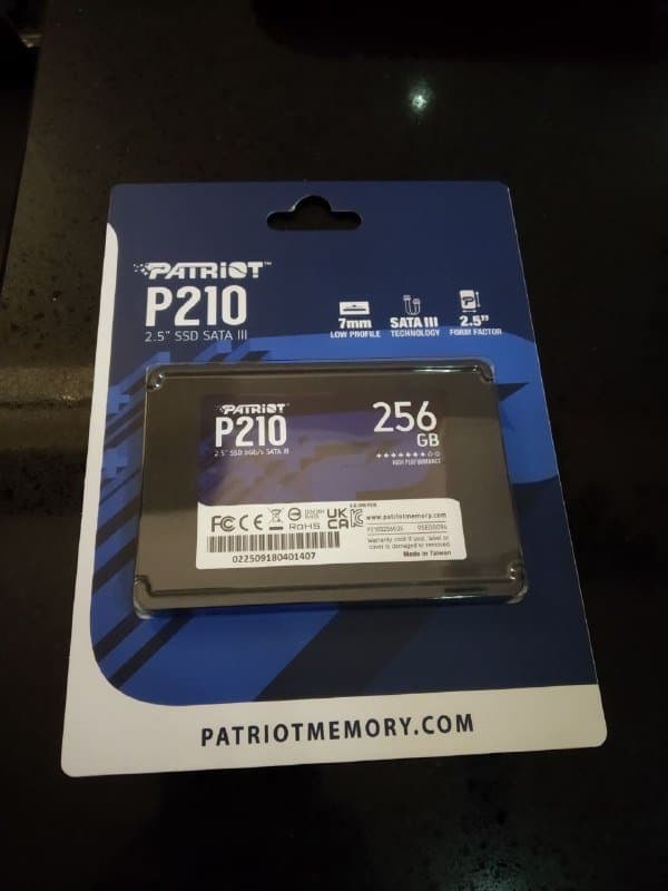 SSD PATRIOT 256Gb 2.5" Новый запечатанный