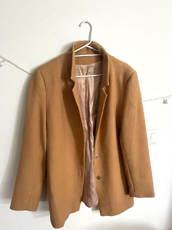 Oversize-жакет USHATÁVA карамельно-верблюжий