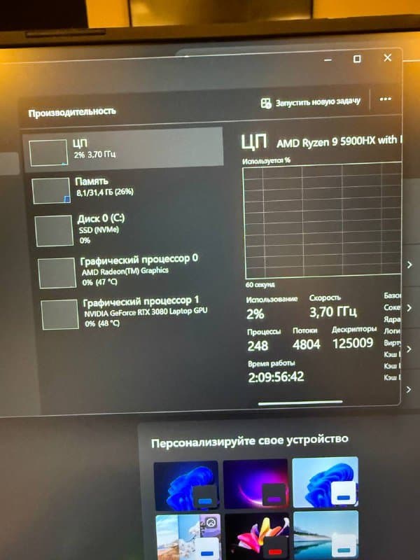 Ноутбук ASUS ROG G533, игровая мышь, зарядка 4