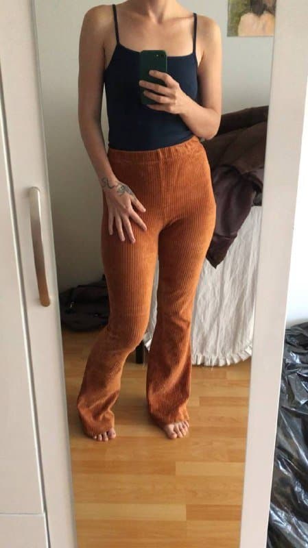 Вельветовые лосины легинсы штаны размер M