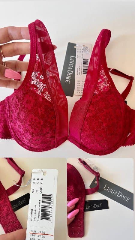 Красный бюстгальтер женское нижнее белье