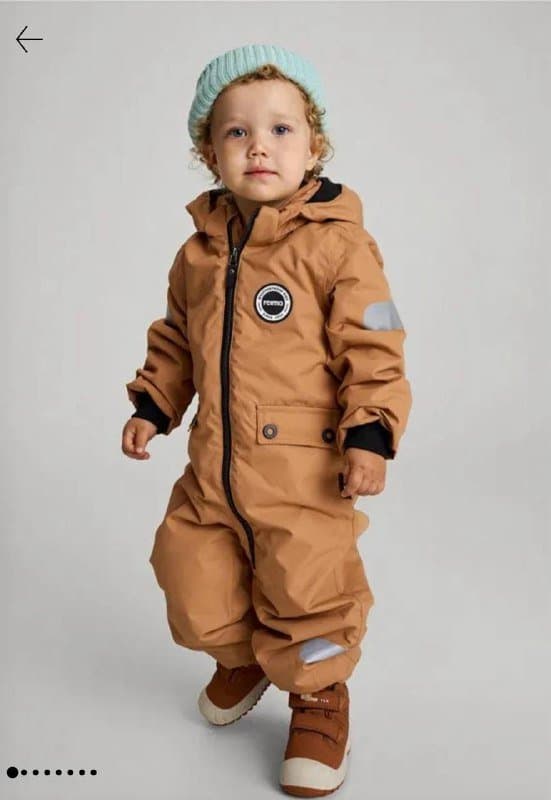 Комбинезон Reima, флисовый комбинезон, бодик с экскаватором