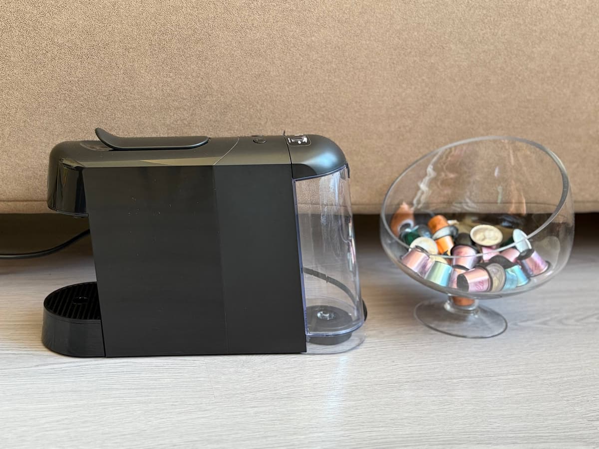Капсульная кофемашина MEAMA со стеклянным контейнером и капсулами 2
