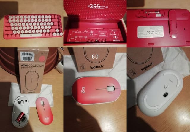 Клавиатура Logitech POP Keys, мышь Logitech M340