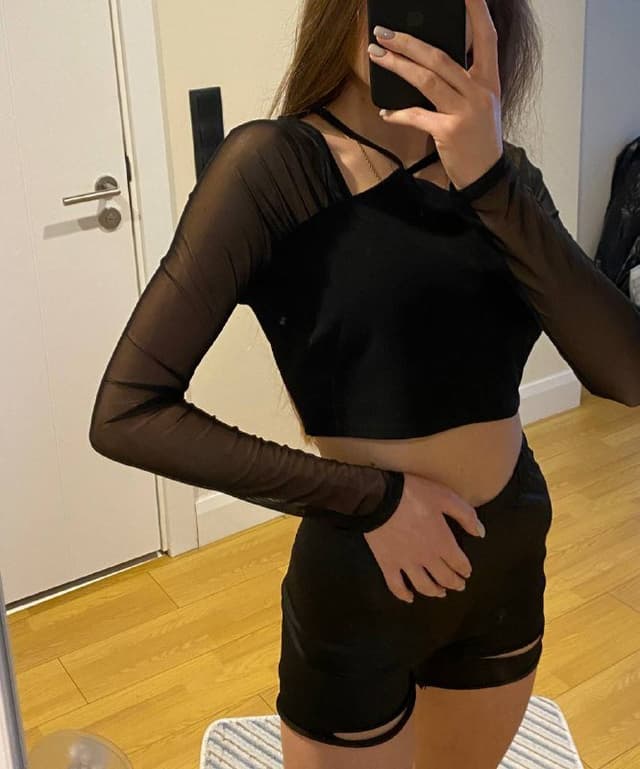 Черный топ водолазка Missquided S/M