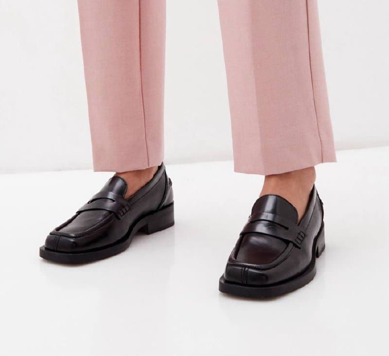 Лоферы Bronx женские натуральная кожа размер 39 1