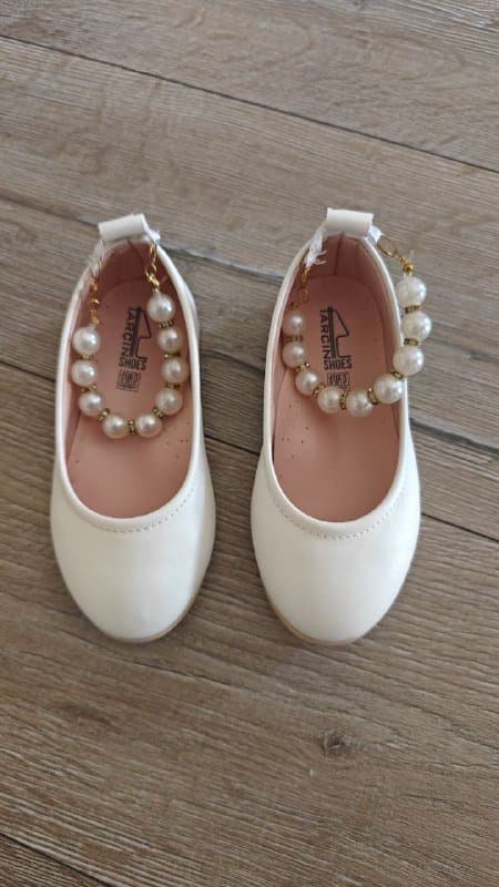 Детские белые туфли 25 размер