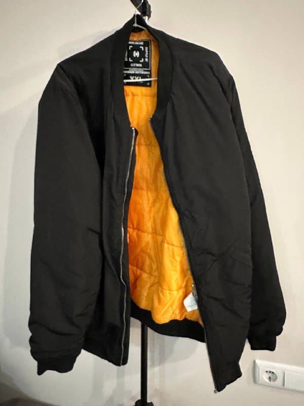 Куртка бутылочного цвета Zara XL, теплая рубашка XL