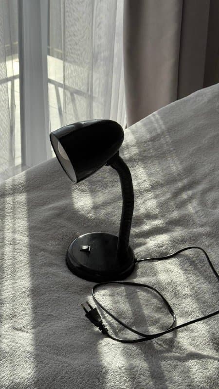 Настольная лампа с рабочей лампочкой