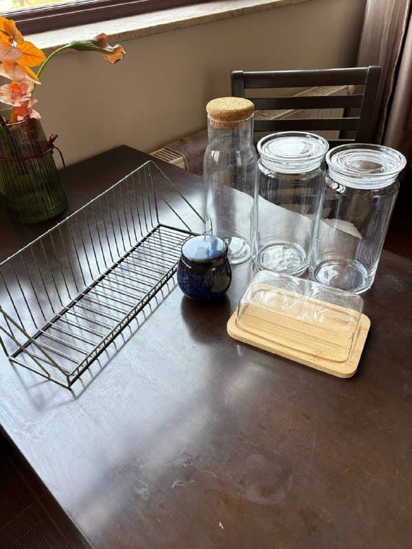 Полочка для ванной, керамическая банка, стеклянные банки, сырница, электрическая помпа для воды