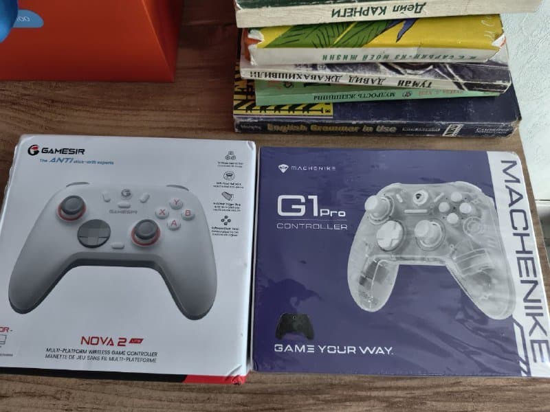 Геймпады Gamesir Nova 2 Lite, Thunderobot G30S, Machenike G1pro, термокружка powcan