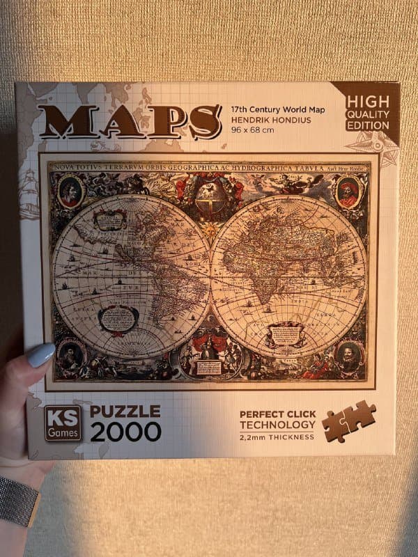 Пазл 2000 деталей старинная карта мира