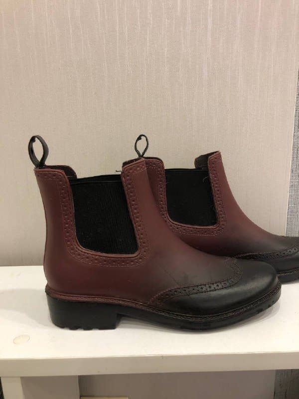 Красные ботинки, резиновые сапожки, меховые ботиночки 6