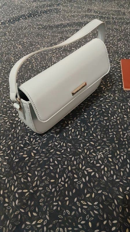 Голубая сумка кожзам 2