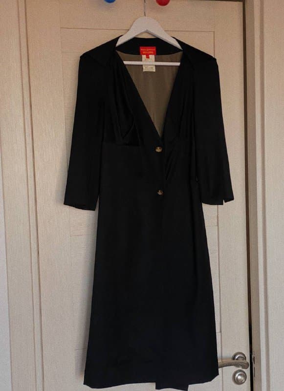 Платье-халат Vivienne Westwood, шерсть, размер 44,S 4