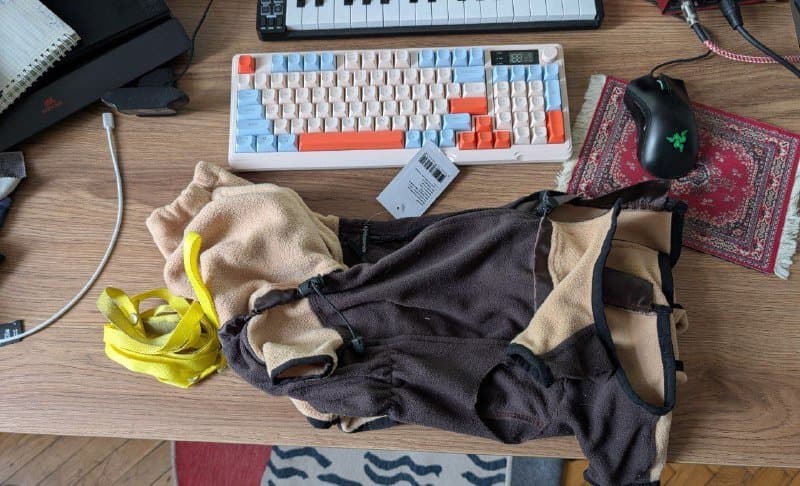 Комбинезон для собак, поводок нейлоновый 3