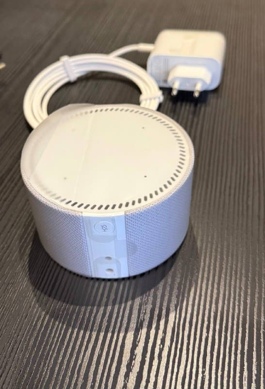 Яндекс мини без часов белая, темно-синяя 4