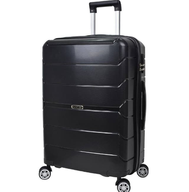 чемодан размер M с силиконовым чехлом