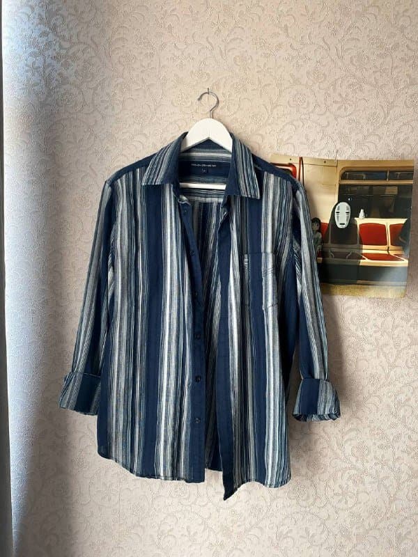 Рубашка белая классическая, юбка макси, черная рубашка, песочная рубашка, полосатая рубашка, розовая рубашка, кроп пиджак 5