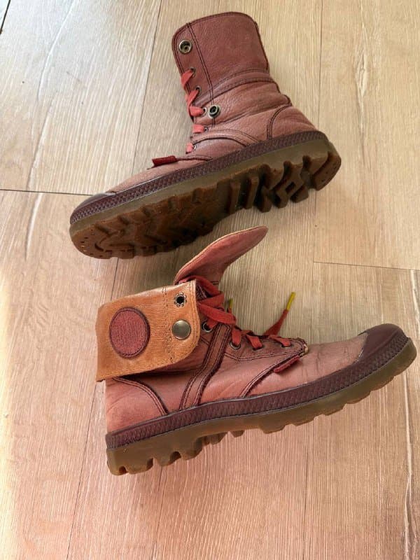 Ботинки кеды берцы Palladium baggi из натуральной кожи 3