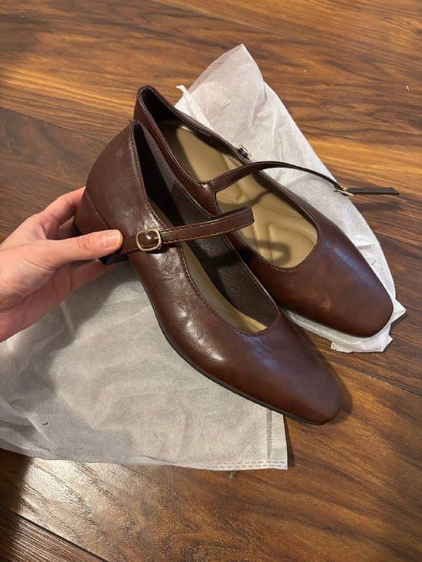 Женские туфли коричневые 36-37 размер 2