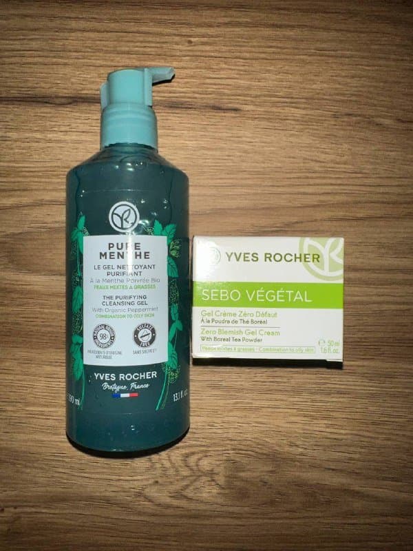 Гель для умывания Yves Rocher, крем Sebo vegetal