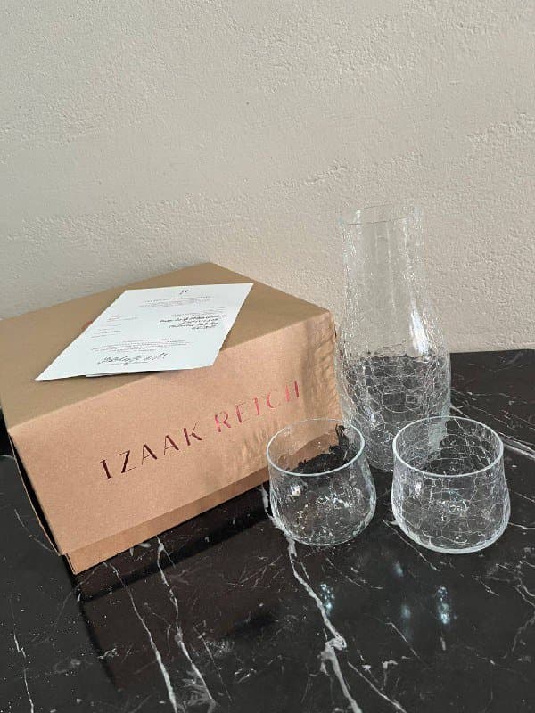 Izaak Reich handmade glassware set