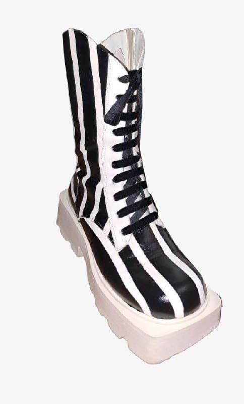 Кастомизированные ботинки сапоги на молнии 39-40 р.