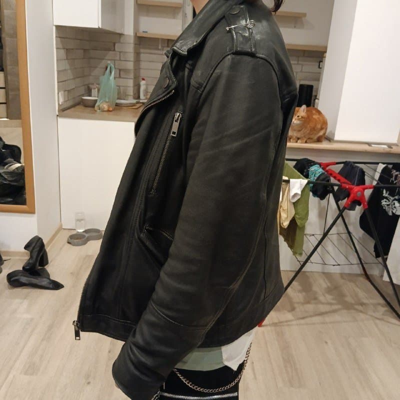 Мужская кожаная куртка uf4m 2