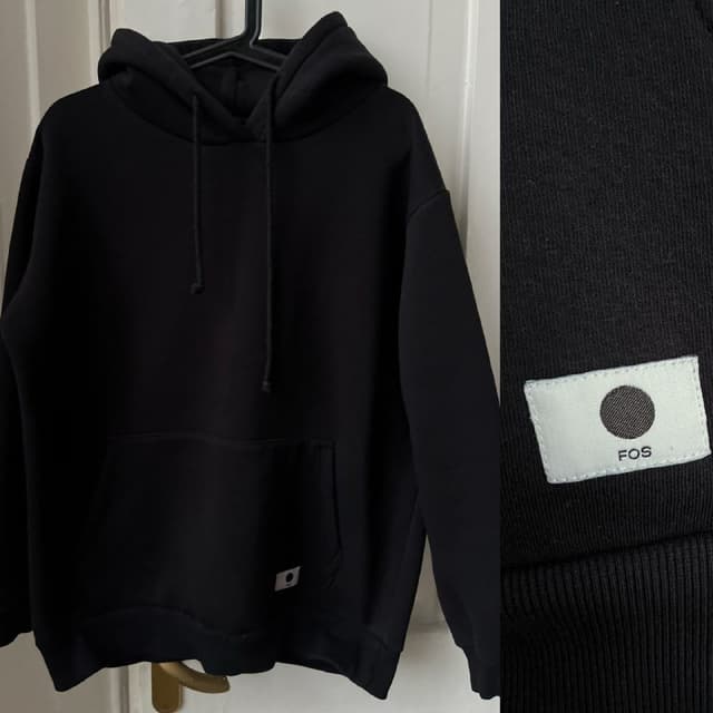 Худи FOS на утеплителе женский оверсайз