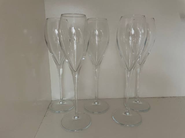 Бокалы под вино и шампанское 5 шт