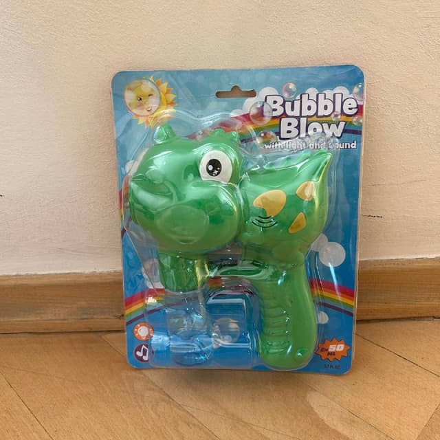 Пистолет динозавр мыльные пузыри