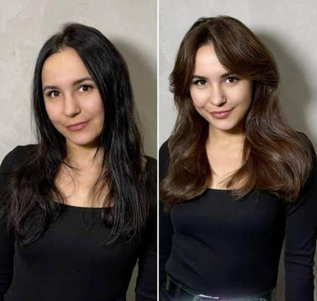 Модель для окрашивания волос Выход из Черного