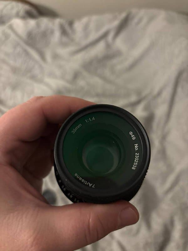 Мануальный объектив 7Artisans 35mm с фильтром K&F Concept 3