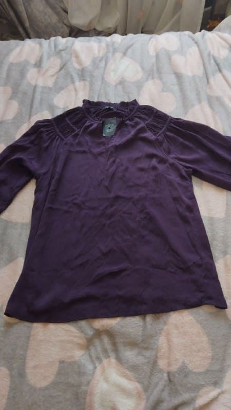 Фиолетовая женская блузка XL