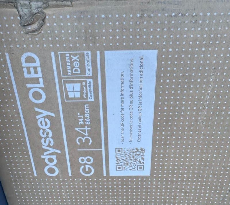 Игровой монитор Samsung Odyssey G8 OLED 34 дюйма 5