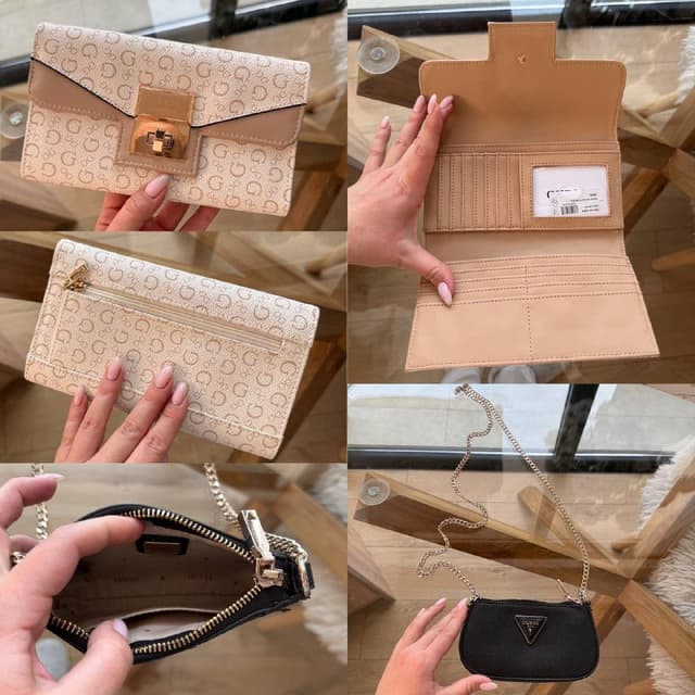 Lacoste сумка, Guess кошельки и сумочки, YSL и Dior сумки