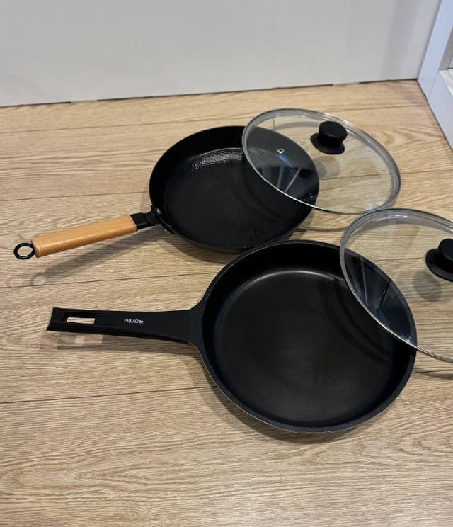 Сковородка Ronig с крышкой 28 см, 2 шт