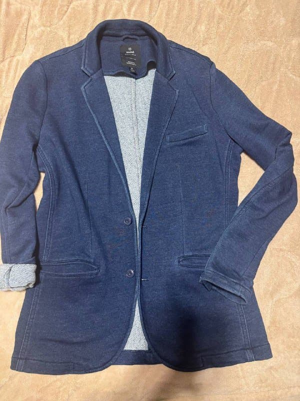 синий мужской пиджак размер M