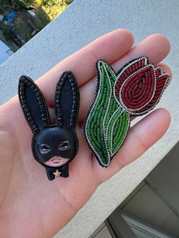 Броши ручной работы