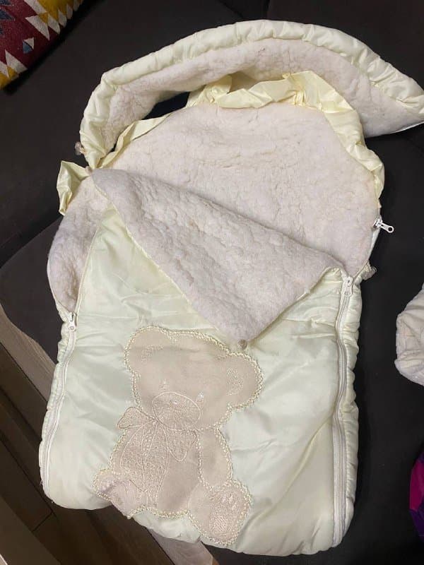 Зимний тёплый конверт в коляску