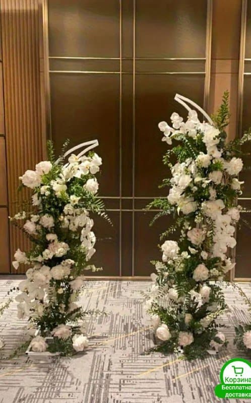 Стойки для украшения, искусственные цветы, пенопластовые шарики 2