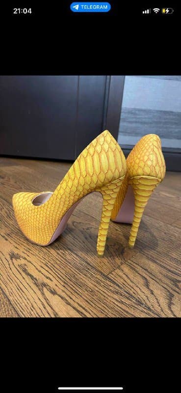 Желтые туфли размер 37, Светлые туфли размер 37 новые 2