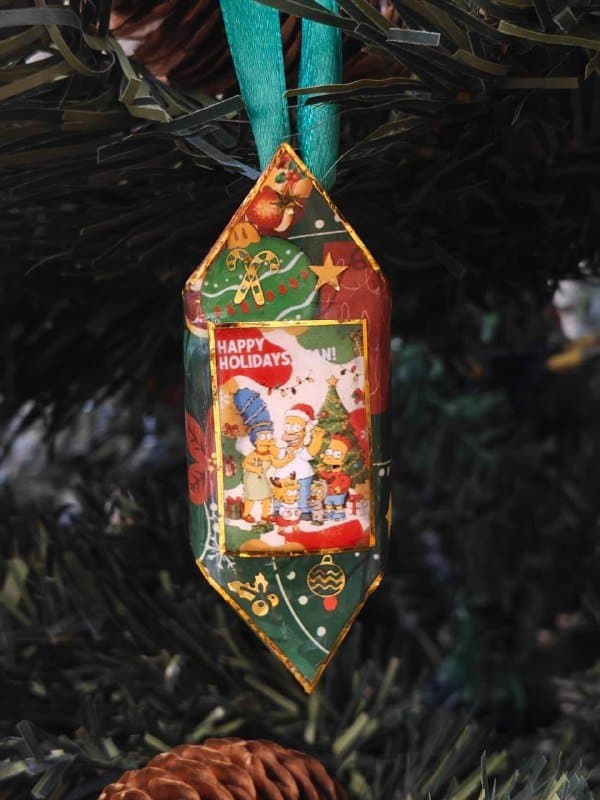 Ёлочные игрушки ручной работы, человечек 4