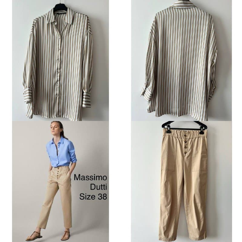 Юбка белая Massimo Dutti, Брюки Massimo Dutti, Рубашка Massimo Dutti, Юбка Tommy Hilfiger, Рубашка Zara, Брюки Massimo Dutti 4