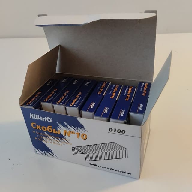 Скобы №10 для степлера, сухой глиттер для декорирования