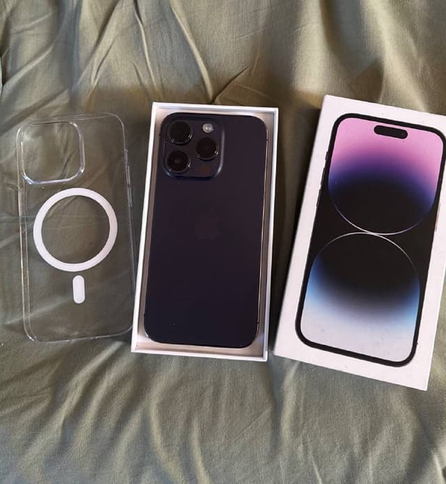 iPhone 14 Pro 128gb с чехлом и защитным стеклом