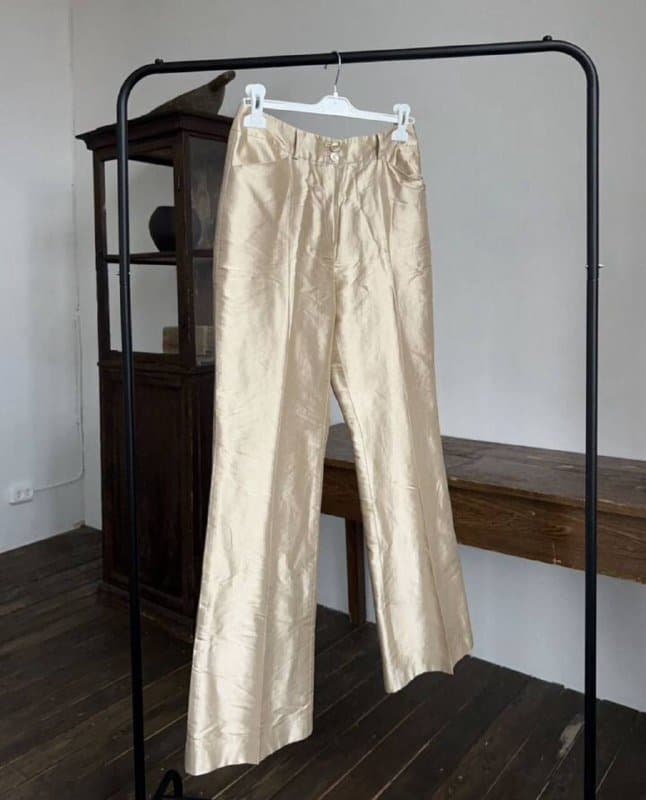Свитер basa, винтажные штаны из дикого шелка 4