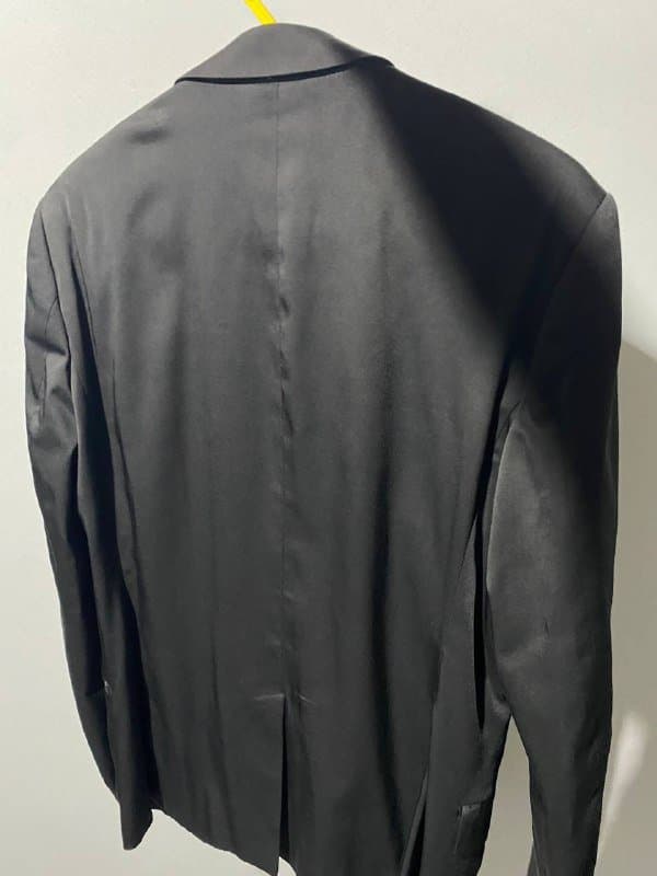 Пиджак мужской синий, черный, пальто серое, перчатки, галстуки 4