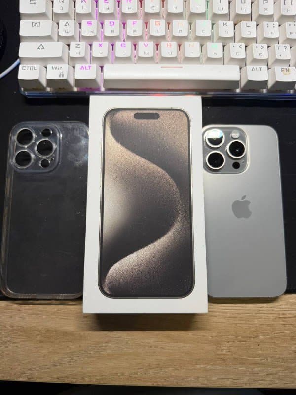 Iphone 15 pro 128gb natural titanium